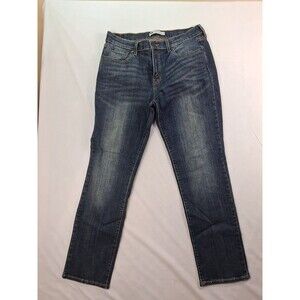 Levis Jeans Womens 12M Blue Medium Wash 505 Straight Leg Mid Rise Stretch Denim